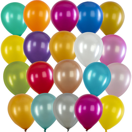 Шары воздушные Brauberg kids (30см, 50шт, металлик, ассорти) арт.591882 Китай