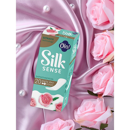 Прокладки ежедневные Silk Sense DAILY DEO бархатная роза 20шт ХАЙДЖЕНИК АО Россия Ola!