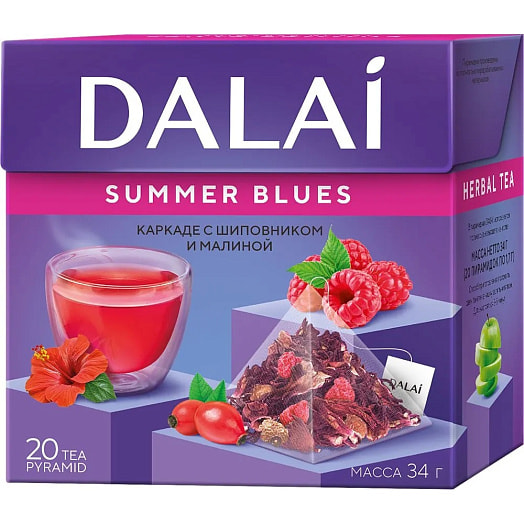 Чай травяной Dalai Summer Blues (20*1,7гр) 34г Санти ООО Россия Dalai