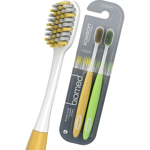Комплексная зубная щетка Biomed (2шт) Splat Россия Biomed