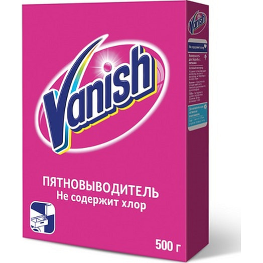 Пятновыводитель-отбеливатель для тканей 500г Reckitt Benckiser Россия VANISH