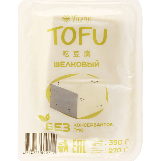 Тофу Шелковый Vegetus 390г ООО ЕТЕК Продакшн Беларусь Vegetus
