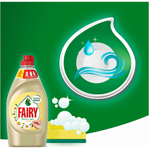 Средство для мытья посуды Fairy 450мл Нежные руки Ромашка и вит Е Россия