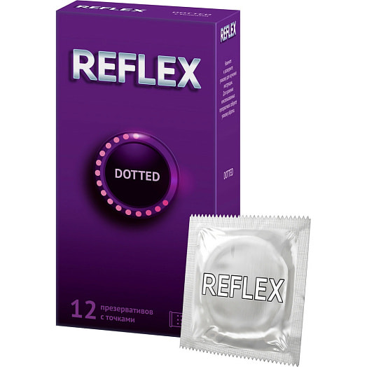 Презервативы Reflex Dotted в смазке х12 Рекитт Бенкизер фарм. группа Тайланд Reflex