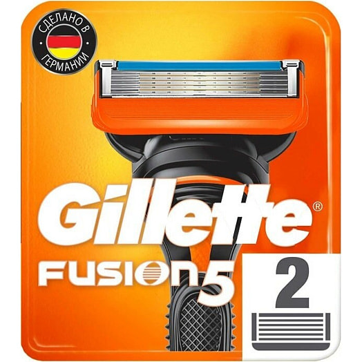 Сменные кассеты Fusion для бритья 2шт Procter & Gamble Германия