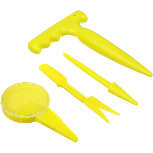 Набор инструментов Inbloom (сеялка, землекоп 2шт, культиватор) арт.181-005 Китай