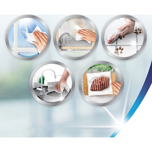 Кухонные полотенца Zewa Premium Decor 4рул. Россия