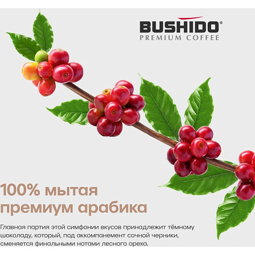 Кофе зерновой Bushido Blaсk Katana 227г Хорсъ Нидерланды Bushido