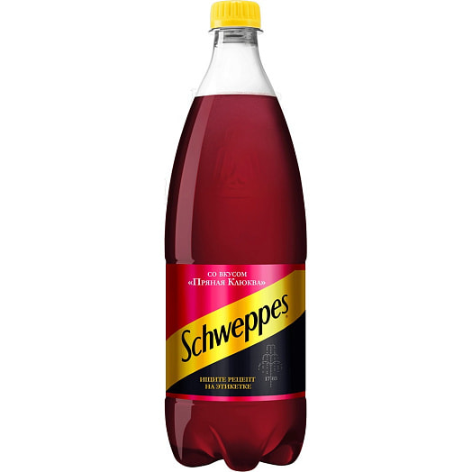 Напиток б/алк Schweppes 1л вкус пряной клюквы газ. Coca-Cola Беларусь