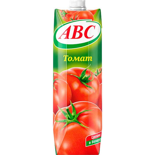 Сок АВС 1л томатный с сахаром и солью Беларусь