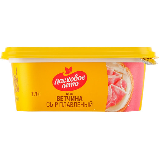 Сыр плавленый Ласковое лето со вкусом и аром ветчины 170г ОАО Савушкин продукт Беларусь Савушкин продукт