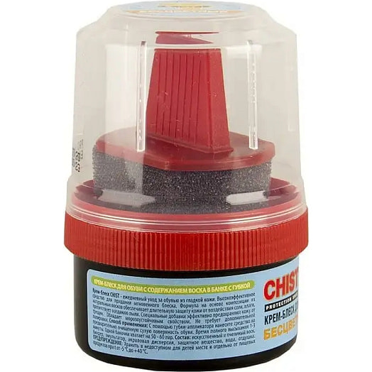 Крем-краска CHIST в банке с губкой бесцветная 60мл Россия