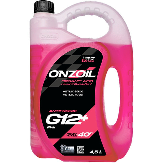 Антифриз Onzoil G12+ Pink 4,5л ООО М1 Трейдинг Беларусь