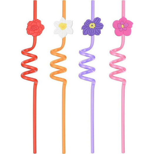 Трубочки для коктейля Гавайская вечеринка 4шт арт.YD13-159 Хоум Новэлтис Лимитед Китай Мон Ами