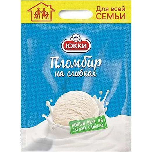 Мороженое Юкки пломбир 900г с ароматом ванили Беларусь