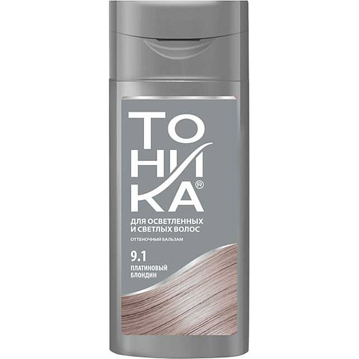 Оттеночный бальзам Тоника 150мл 9.1 Платиновый блондин Россия
