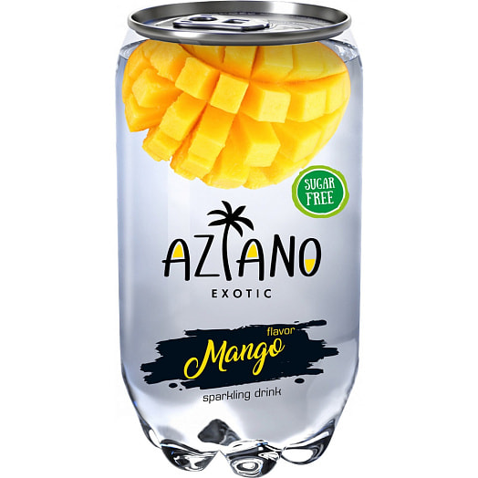 Напиток Aziano Mango газ. 350мл ж/б ООО Азиано Россия