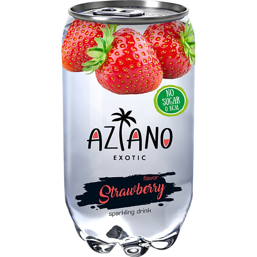 Напиток Aziano Strawberry газ. 350мл ПЭТ ООО Азиано Россия