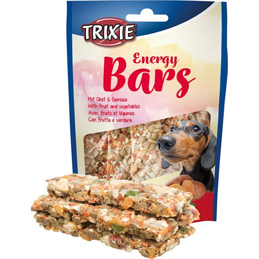 Лакомство TRIXIE Energy Bars для собак пластинки с овощами 80г Китай TRIXIE