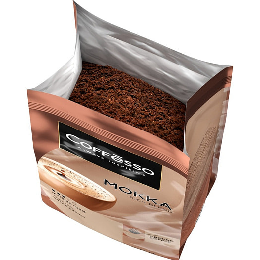 Кофе молотый COFFESSO MOKKA жареный 250г Компания Май Россия Компания Май