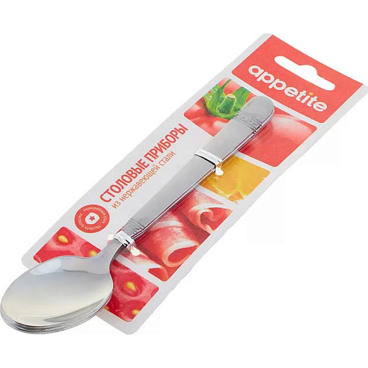 Набор ложек чайных 3пр нерж Эллада (Appetite) арт.Н-3лч Китай