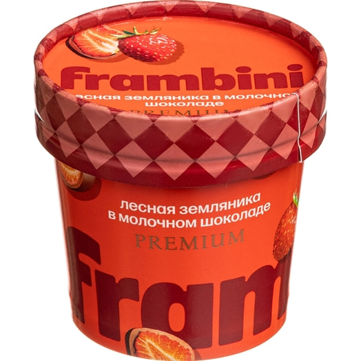 Земляника в молочном шоколаде зам 60г Frambini Россия Frambini