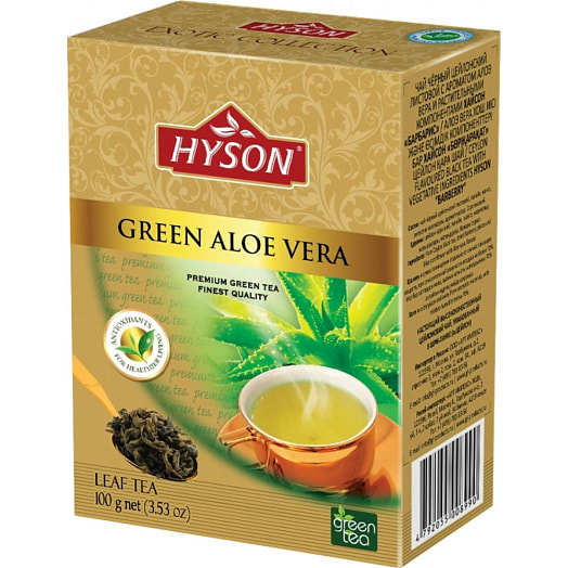 Чай зеленый кр/лист Hyson Алоэ Вера 100г Hyson Teas (Pvt) Ltd Шри-Ланка Hyson