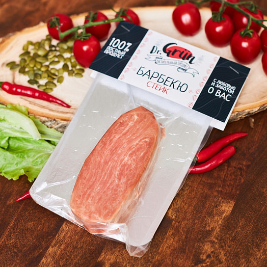 Продукт растительный Стейк Барбекю 200г флоу-пак ООО Гринбро Россия Dr. Grun