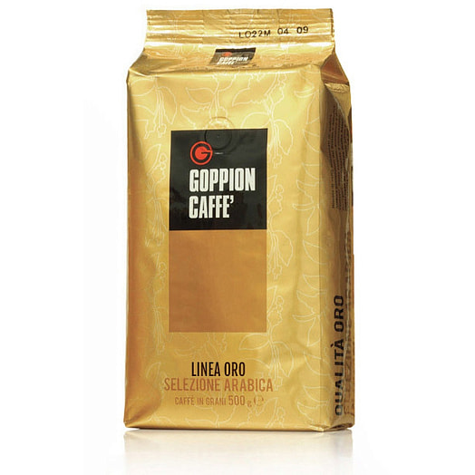 Кофе в зернах Goppion Qualita Oro жареный 500г Италия