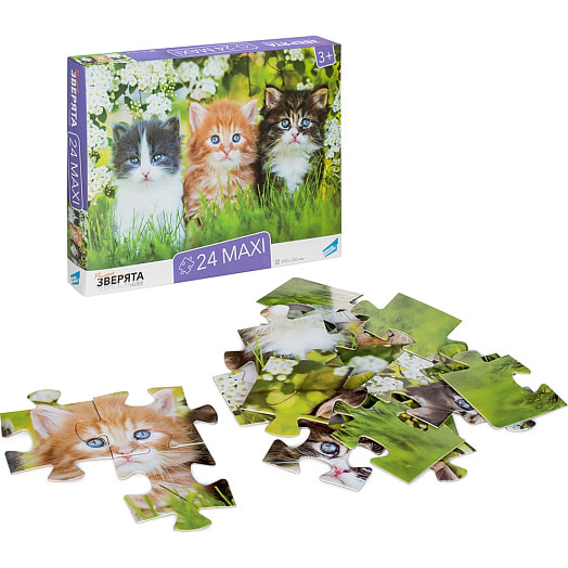 Пазлы 24 MAXI Зверята арт.RI2402C ООО Желтый крокодил Беларусь DREAM MAKERS-BOARD GAMES