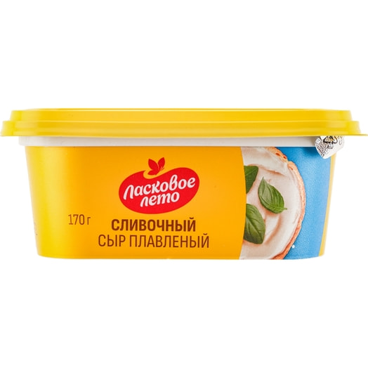 Сыр плавленый Ласковое лето Сливочный 40% 170г ОАО Савушкин продукт Беларусь Савушкин продукт