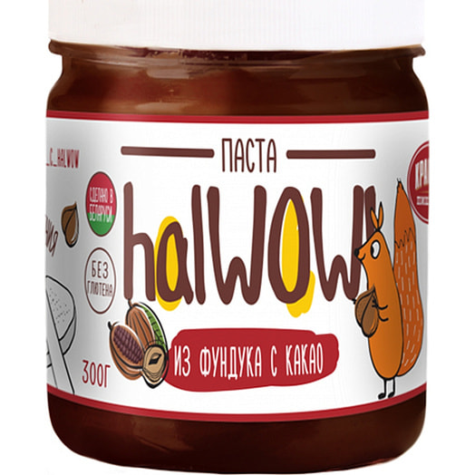 Паста из фундука 300г ПЭТ с какао Красный пищевик Беларусь