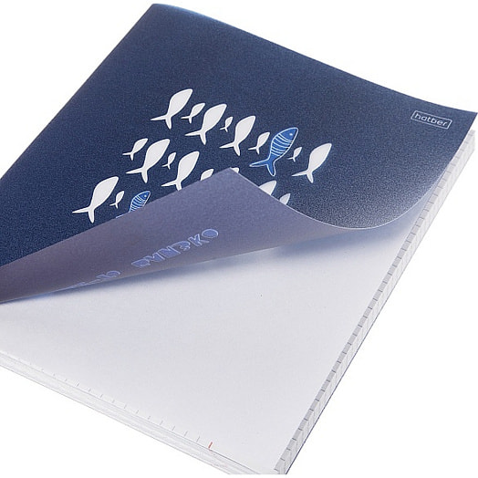 Тетрадь Рыба моя 96л, А5, клетка, на скобе арт.96Т5В1пл Хатбер-М ООО Россия Hatber