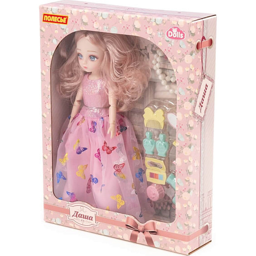 Кукла Даша (29см) на вечеринке, аксессуары (10 элементов) арт.2901 СООО ПП ПОЛЕСЬЕ Беларусь Полесье