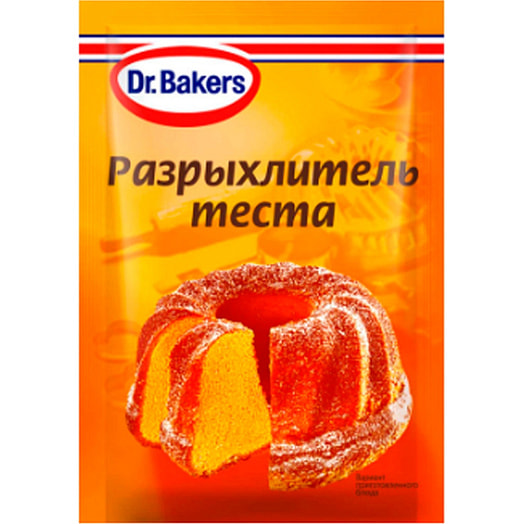 Разрыхлитель теста 10г ЗАО Д-р Бейкерс Россия