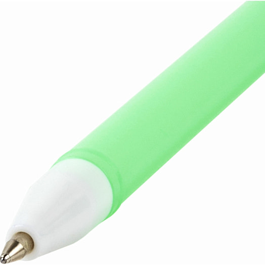 Ручка шариковая синяя Юнландия с топпером (корпус ассорти, 0,7мм) арт.143781 Китай