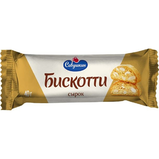 Сырок творожный глаз с печеньем Бискотти 20% 40г флоупак Савушкин Беларусь Савушкин