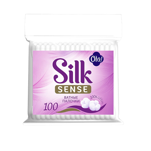 Ватные палочки Ola! Silk Sense 100шт (п/эт уп) Россия Ola!
