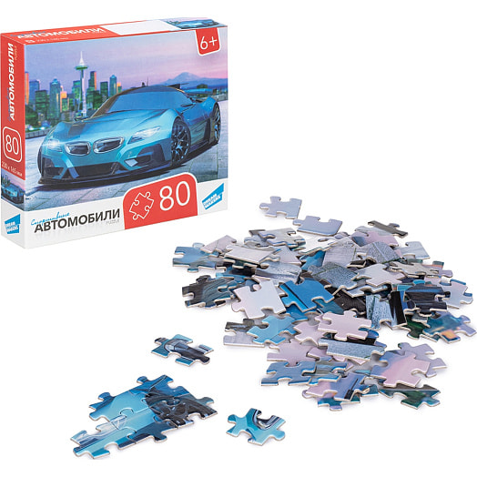 Пазлы 80 Автомобили арт.RI8006C ООО Желтый крокодил Беларусь DREAM MAKERS-BOARD GAMES