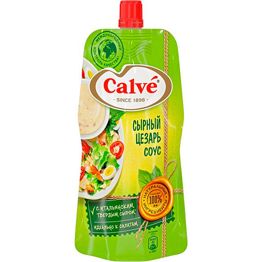 Соус Calve 230г Сырный Цезарь для салата Россия