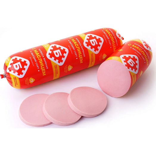 Колбаса С маслицем вареная в/с Брестский МК Беларусь