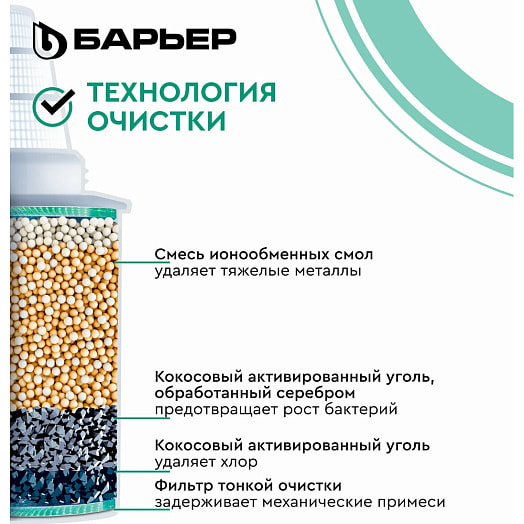 Кассета фильтрующая сменная БАРЬЕР Жесткость х2 арт.К561Р12 АО БВТ Барьер РУС Россия Барьер