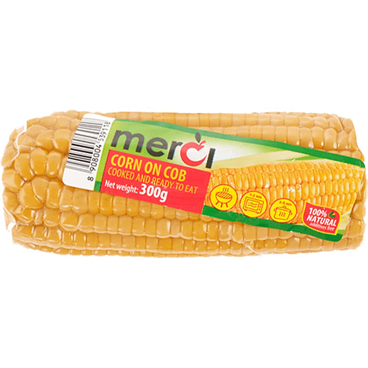 Кукуруза вареная в початках Mersi 300г в/у Индия