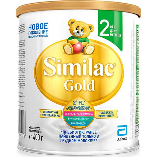 Смесь Similac ГОЛД 2 сухая для питания детей 400г ж/б от 6 до 12мес. Arla Foods amba Дания