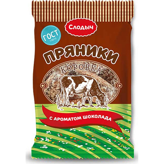 Пряники Коровка 300г с ароматом шоколада Слодыч Беларусь Слодыч