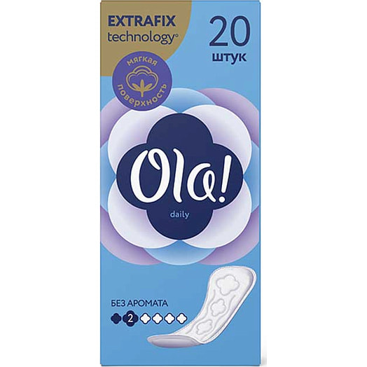Прокладки гигиенические Ola! Daily 20шт Hygiene Kinetics Россия