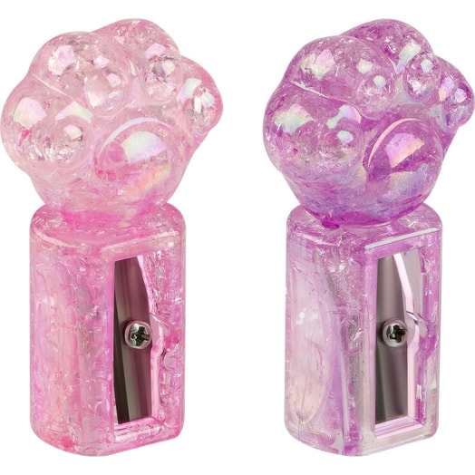 Точилка пластиковая Meshu Cute paw 1отв (ассорти) арт.MS56002 Рельеф-Центр ООО Китай Meshu