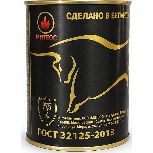 Консервы мясные Говядина тушеная в с/с (ГОСТ) 1с 340г ж/б ООО МиТЕОС Беларусь МИТЕОС