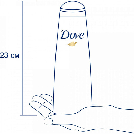 Шампунь для волос DOVE 380мл Густые и сильные Лаванда и розмарин Россия
