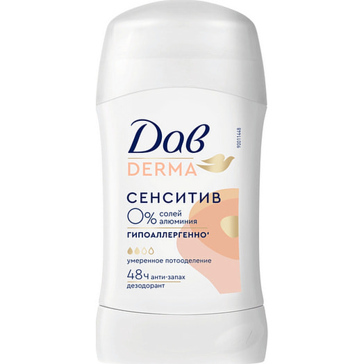 Дезодорант карандаш Derma сенситив 40мл Unilever Россия Dove